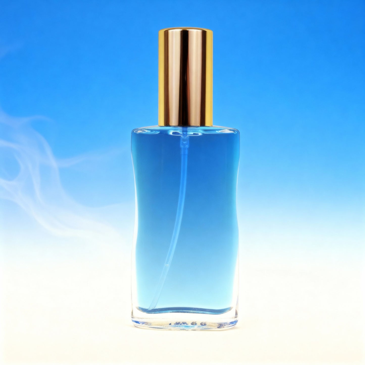 Seelen Spray Erfolg in einer klaren Glasflasche mit goldener Verschlusskappe und leuchtend kobaltblauer Füllung – energetisches Aura-Spray zur Stärkung von Klarheit, Zielausrichtung und innerer Führung auf dem Weg zum Erfolg.
